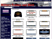 Tablet Screenshot of militaryframesandmore.com
